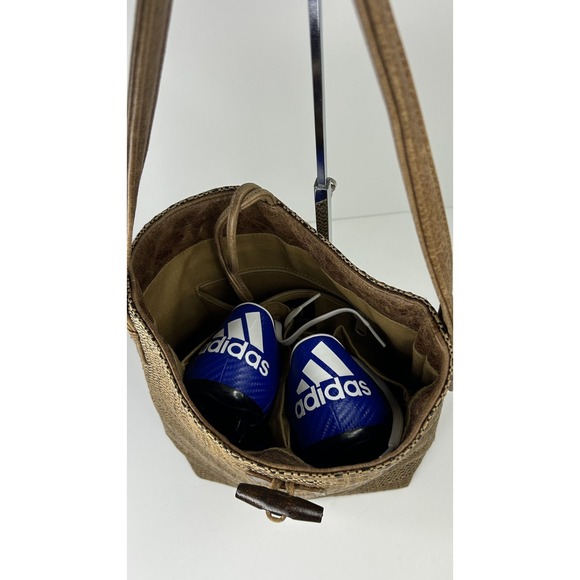 Maggie Mather Shoe Carryall Straw Weave Tote Bag Pickleball Golf BeachPurse $165 - Picture 5 of 9